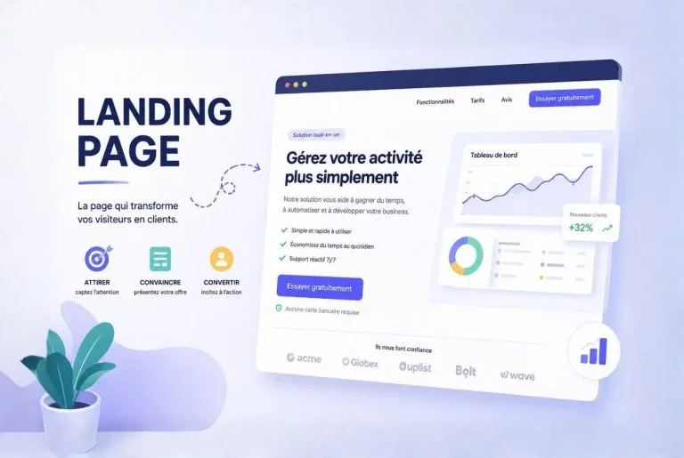 Landing page gratuite : Tuto pas-à-pas en 5 étapes