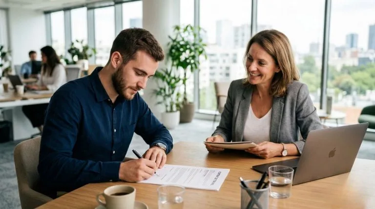 signer un contrat de travail